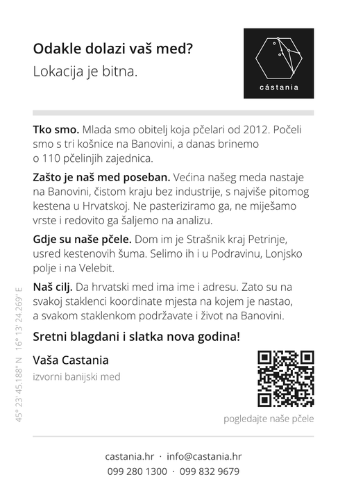 Kartica s pričom, stražnja strana